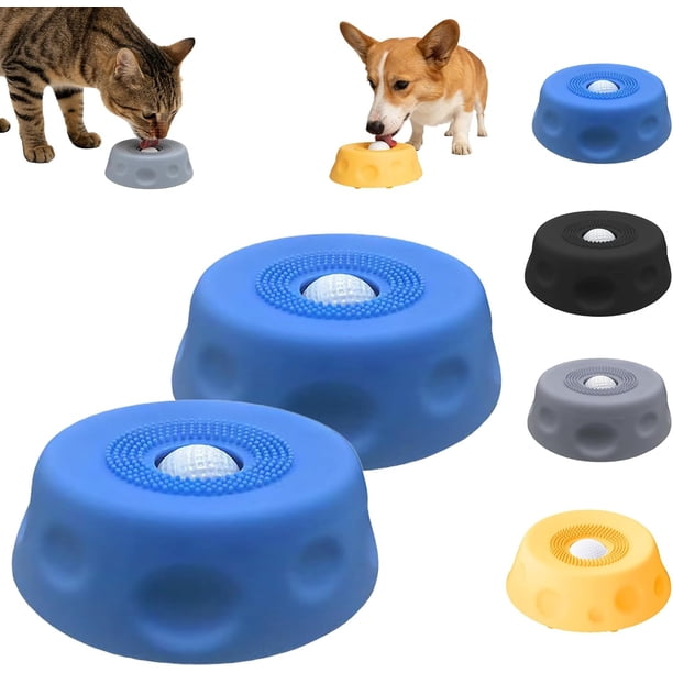 Bol Bowl para perros con bola rodante Bol Bowl para perros alimentación lenta Bol Bowl para perros interior