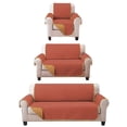 thumbnail image 1 of Juego de Protector Cubre Sala Doble Vista Capitonado, Incluye: Protector de Sofá, Love Seat y Sillón Individual SHEDRON DORADO, 1 of 1