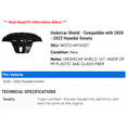 thumbnail image 2 of Undercar Shield - Compatible with 2020 - 2022 Hyundai Sonata 2021, 2 of 2