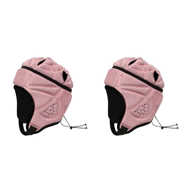 Greeniant EVA Portero Rugby Fútbol Fútbol Casco Rugby Sombrero Cabeza Protector Guardia Rosa Rosa 2Conjunto