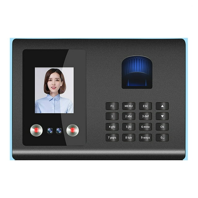 Attendance Machine Fingerprint Punch Card Face Facial Recognition Chinese English Spanish Brush Face To Work