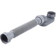 thumbnail image 1 of For Low Profile 1pcs Trap Flexible Bathtub Shower Drain Pipe Flat P Trap Free Standing Tub Drain For, 1 of 5