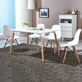thumbnail image 2 of COSTWAY Set of 4 Mid Century Modern Style Dining Side Chair Wood Leg, 2 of 9
