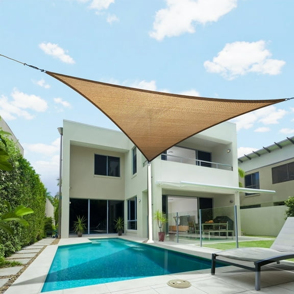 Volm Companies EZ Shade Sails Sahara Sand, 12ft x 12ft x 12ft