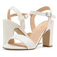 thumbnail image 2 of Sandalia DREAM PAIRS GISELA-1 Blanca con Tacones Anchos Talla 7, 2 of 6