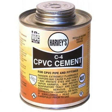 Wm Harvey Co  .25 Pint Orange C-4 Regular Bodied CPVC Cement - Orange - 1/4 pint