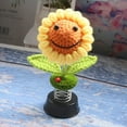 thumbnail image 2 of Sunflower Car Dashboard Decorations, Dashboard Knitted Flowers for Women Car Ornament Accessories, 2 of 5