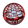 thumbnail image 1 of Juguetes voladores OVNI de mano luces LED Mini helicóptero teledirigido a mano para niños al aire libre y en interiores - Rojo, 1 of 8