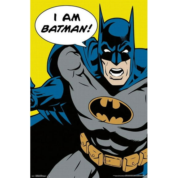 24X36 DC Comics - Batman - I Am Batman Wall Poster, 24" x 36"