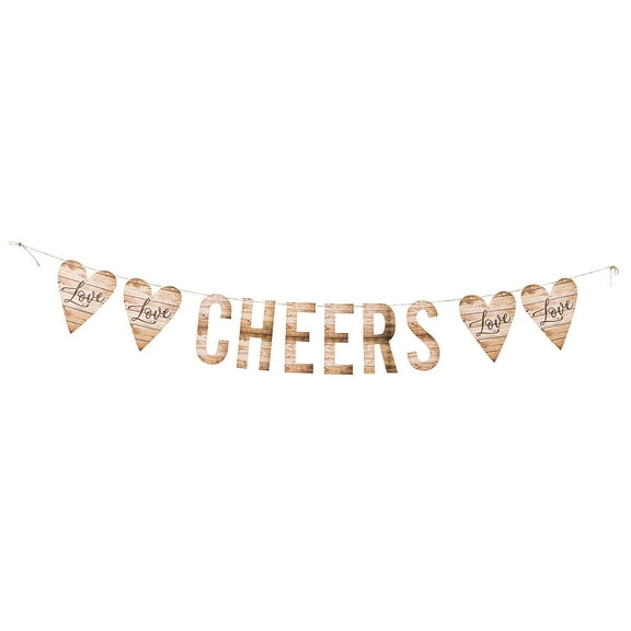 Rustic Wedding Banner - Party Decor - 1 Piece