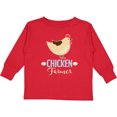 thumbnail image 3 of Inktastic Chicken Farmer Boys or Girls Long Sleeve Toddler T-Shirt, 3 of 5