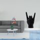 thumbnail image 2 of Figura decorativa de resina que representa el gesto de la mano del Pensador Abstracto. Escultura creativa para dormitorio, oficina, tienda, estantería, 2 of 8
