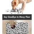 thumbnail image 3 of Dog Food Mats for Floors, 16"x24" Non-Slip Super Absorbent Pet Food Mat, Dishwasher Dog Mat for Food and Water, Cute Rubber Pet Feeding Mat for Dog Cat(Black Polka Dot), 3 of 6