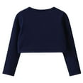 thumbnail image 4 of REDARER Girls Knitted Cardigan Sweater Shawl Collar Short Top Outerwear for Autumn Season,Kids Clothing,Size:9-10 Years, 4 of 5