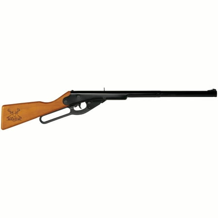 Daisy Buck BB Youth Lever Action Air long gun, 177 Cal, BB, Wood Stock Blue (Best Iron Sights For Lever Action Rifle)