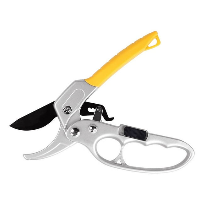 HLONK Premium Garden Pruners German Pruners Ratcheting Pruning Shears Work 3 Times Easier Gardening Tools For Trimming Roses Flowers Trees Live Plants colour