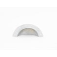 thumbnail image 2 of Chrome Cabinet Drawer Bin Cup Pull Hooded Design 3-1/8" Boring Renovators Supply, 2 of 4