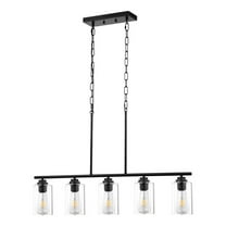 CAFORKP Adjustable 5-Light Pendant - 60W Kitchen Island Lighting E26 Base