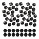 thumbnail image 1 of Uxcell 1600Pcs 4mm Cuentas de Vidrio Bicone Pequeñas Facetadas Negras, 1 of 6