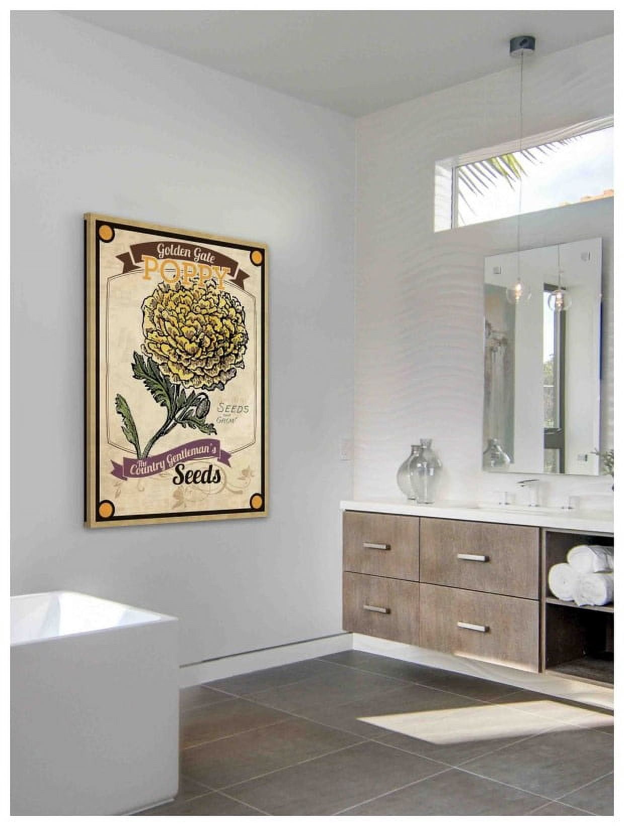 Marmont Hill "Flower Packet Poppy" Painting Print on Canvas