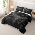 thumbnail image 3 of Feelyou Horror Hippie Bat Quilt Full, Spooky Halloween Full Bedspread Sets, Black Gray, 3-Piece, 1 Comforter and 2 Pillowcases, 3 of 7