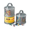School Smart Vinyl Coated Teachers Clip and Pin Tubs, Set of 3