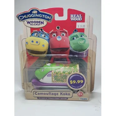 Chuggington Wooden Railway Train Engine Camouflage Koko t1