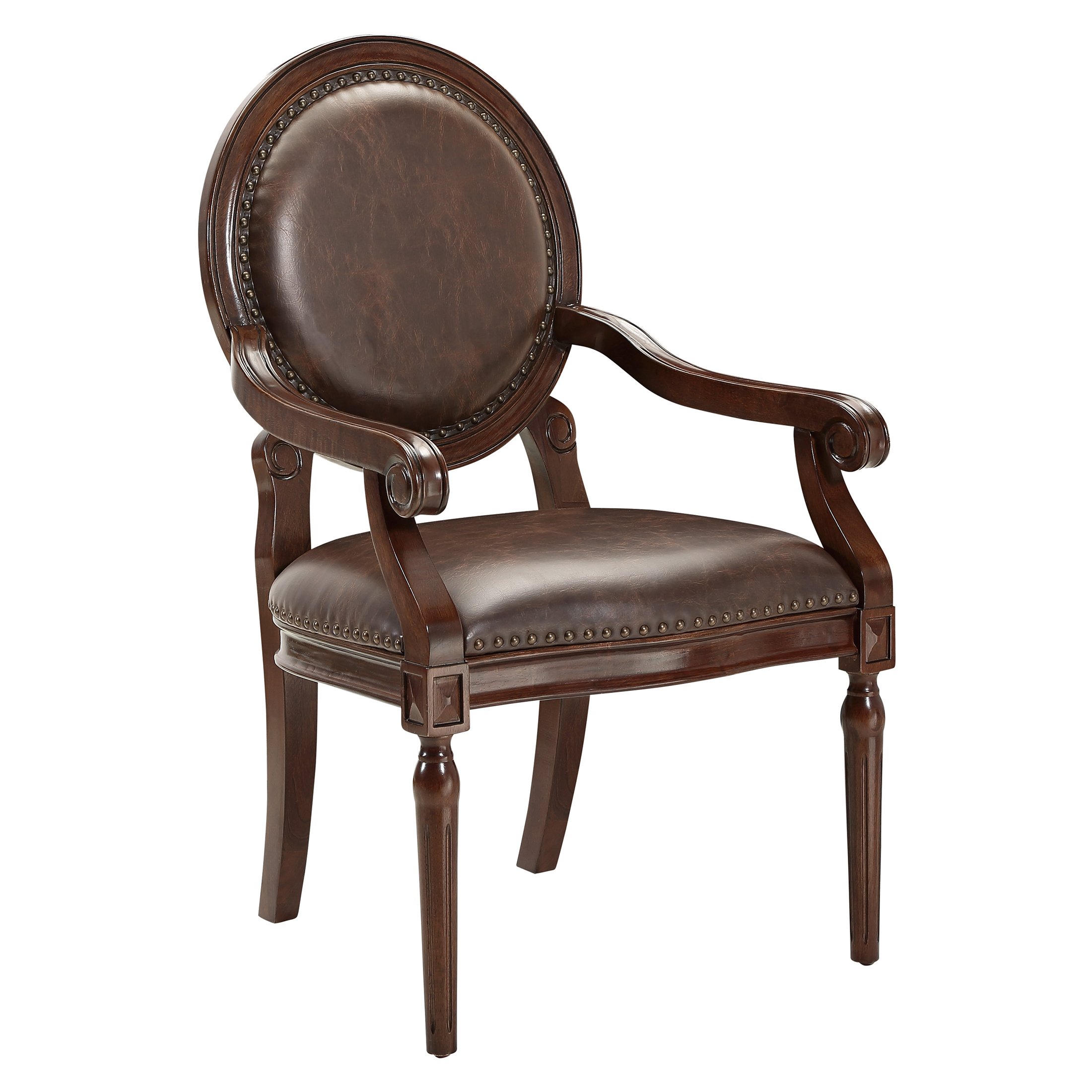 OakvillePark Marsh Accent Chair, Dark Brown