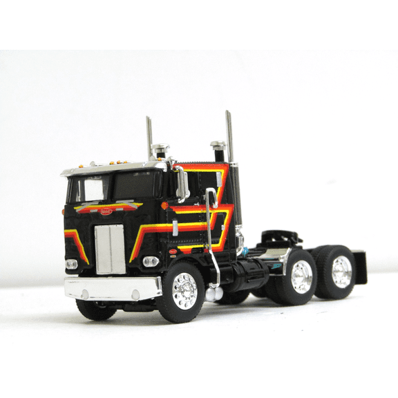DCP black w/stripes Peterbilt 352 sleeper tractor new no box 1/64