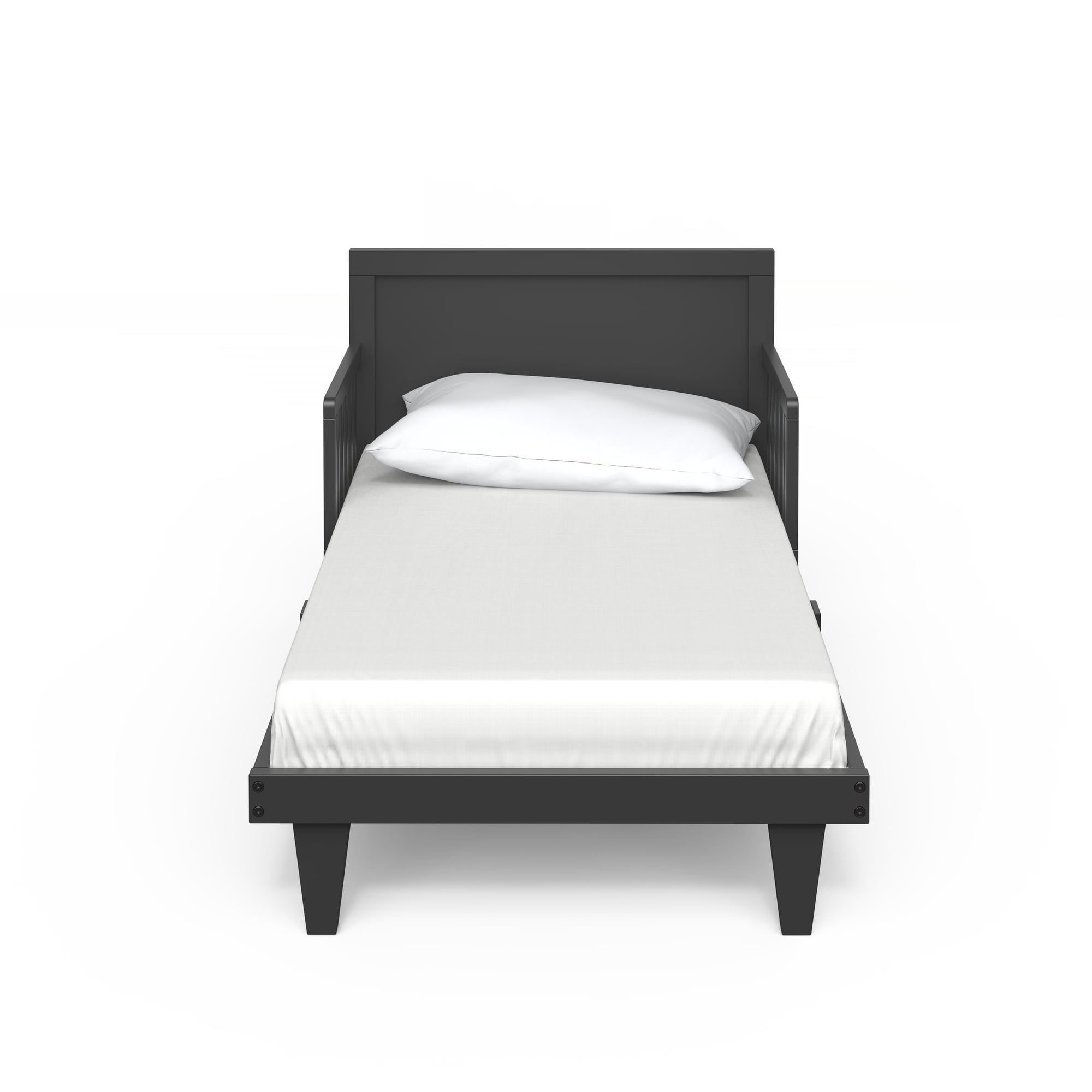 Child Craft Tremont Toddler Bed with Guard Rail, Ebony Black