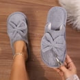 thumbnail image 3 of Taqqpue Open Toe Slipper for Women Women Fashionable Casual Winter Closed Toe Home Friendly Soft Cotton Flat Slippers Fuzzy House Slippers Gift for Women, 3 of 9