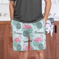 thumbnail image 7 of GZHJMY Flamingo Pajama Pants Short for Men, Lounge Pants Lightweight Men Pajama Bottoms with Drawstring Pockets, Christmas New Year Birthday Gifts, Medium, 7 of 7