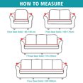 thumbnail image 3 of Sofa Cover Stretch Couch Cover Sofa Slipcovers for 4 Cushion Couch with 1 Free Pillow Case (4 Seater Sofa 220-300cm), 3 of 6