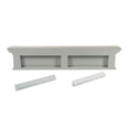 thumbnail image 6 of Home Wall Decorative Antique Brass Hardware 6 Hook Coat Rack - Gray, 6 of 7