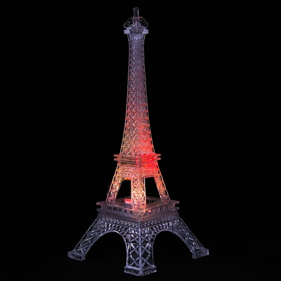 UPOUART Acrylic Night Light with Light Up Eiffel Tower Design, 1 Set Decorative Gift for Friends