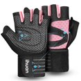 thumbnail image 1 of Guantes de entrenamiento ihuan ventilados para levantamiento de pesas con muñequera, 1 of 7