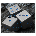 thumbnail image 3 of Titanium Alloy Dice Dice Solid Six-Sided Lucky Iced Cooling Dice Outdoor Gadget Travel Camping Leisurefest,1 * Dice,Black, 3 of 6