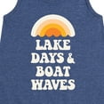 thumbnail image 3 of Instant Message - Lake Days And Boat Waves - Toddler and Youth Girls A-line Dress, 3 of 6
