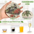 thumbnail image 7 of 6 Pcs Drink Coasters with Holder 3.94in Woven Coasters for Drinks Old Train with Flowers Coaster Set for Protection Table, 7 of 7