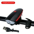 thumbnail image 5 of Kraoden Bicycle Light LED Bike Light Containing Horn, Tough Bike Headlight, LightingRoad, Mountain Bike Lights, USB Charging, 5 of 6