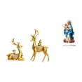 thumbnail image 1 of Figura de escritorio,Estatuas de ciervos Feng Shui para decoración de oficina y sala de estar,Letrero de mesa,Decoración de escritorio acrílica Rincón festivo Decoración del, 1 of 8