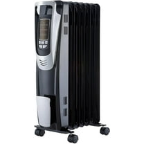Pelonis NY1507-14A Black 1500W Radiator Heater, 5 Heat Settings, Thermostat, LED Display for 160 sq ft, New 1 Piece