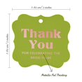 thumbnail image 7 of Inkdotpot Thank You For Celebrating The Bride To Be Bridal Shower Bottle Tag Real Rose Gold Foil Favor Bracket Shape Hang Tags Pack Of 100, 7 of 7