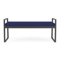 thumbnail image 4 of Gansett Reception Waiting Room Healthcare 2-Seat Bench / Charcoal Steel / Blue, 4 of 5