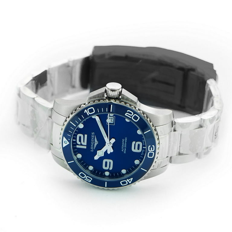 Hydroconquest automatic blue dial men's outlet watch