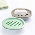 thumbnail image 5 of Juego de 4 jaboneras para ducha, soporte para jabonera con desagüe para encimera de baño y ducha, mantiene el jabón seco y limpio., 5 of 5