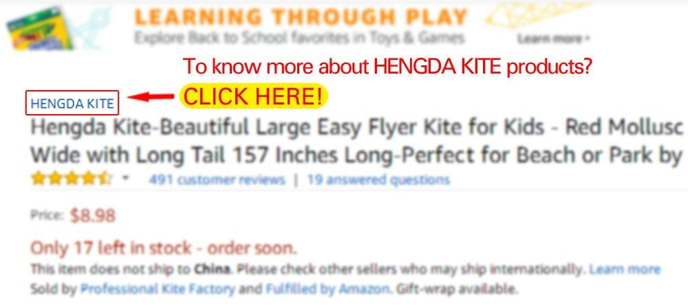Hengda Kite Large Easy Flyer Kite for Kids Red Software Big 31 157 for sale online 