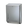 San Jamar Multifold Paper Towel Dispenser C Fold, Multifold Dispenser - 500 x Towel Multifold, 300 x Towel C Fold - 14.8" Height x 11.4" Width x 4" Depth - Stainless Steel - Chrome - Key Lock, Touch-f