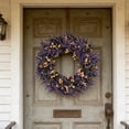 thumbnail image 5 of JHyouerji Lifelike Lavender Front Door Wreath 15 Inch Purple Floral Wreath Built In Loop for Wall Window Party Outdoor Porch Decor, 5 of 7