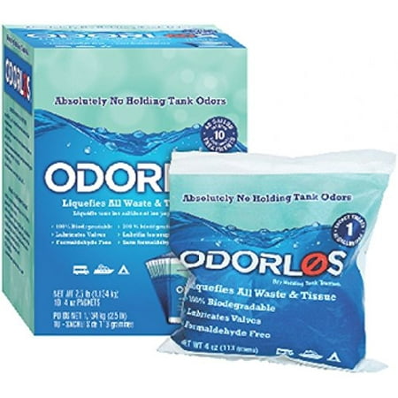 Odorlos V77011 Holding Tank Treatment (4oz Packets, 10 per box),1 (The Best Gas Treatment For Cars)